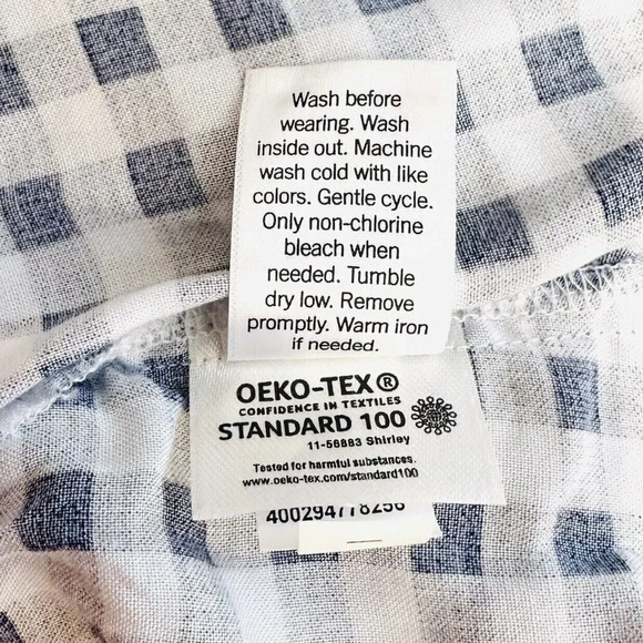 NWT CROFT & BARROW Women Short Sleeve Pullover Plaid Empire Waist Dress Size 3X - Picture 14 of 14